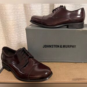 Johnston & Murphy Men's Dark Brown Oxfords